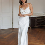Renata Satin Lace Trim Bridal Slip