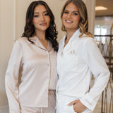 Zoe Premium Satin Bridesmaid Sleep Set White