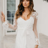 Steffanie Beaded Floral Lace Maxi - Includes Slip