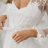 Steffanie Beaded Floral Lace Maxi - Includes Slip