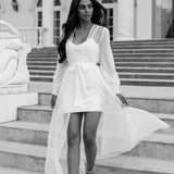 Ivy Hand Beaded Pearl Mesh Maxi - Includes Slip