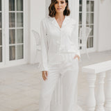 Blanche Long Satin PJ Set