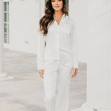 Blanche Long Satin PJ Set