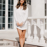 Ina Satin Lace Trim Sleep Shirt