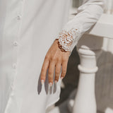 Ina Satin Lace Trim Sleep Shirt