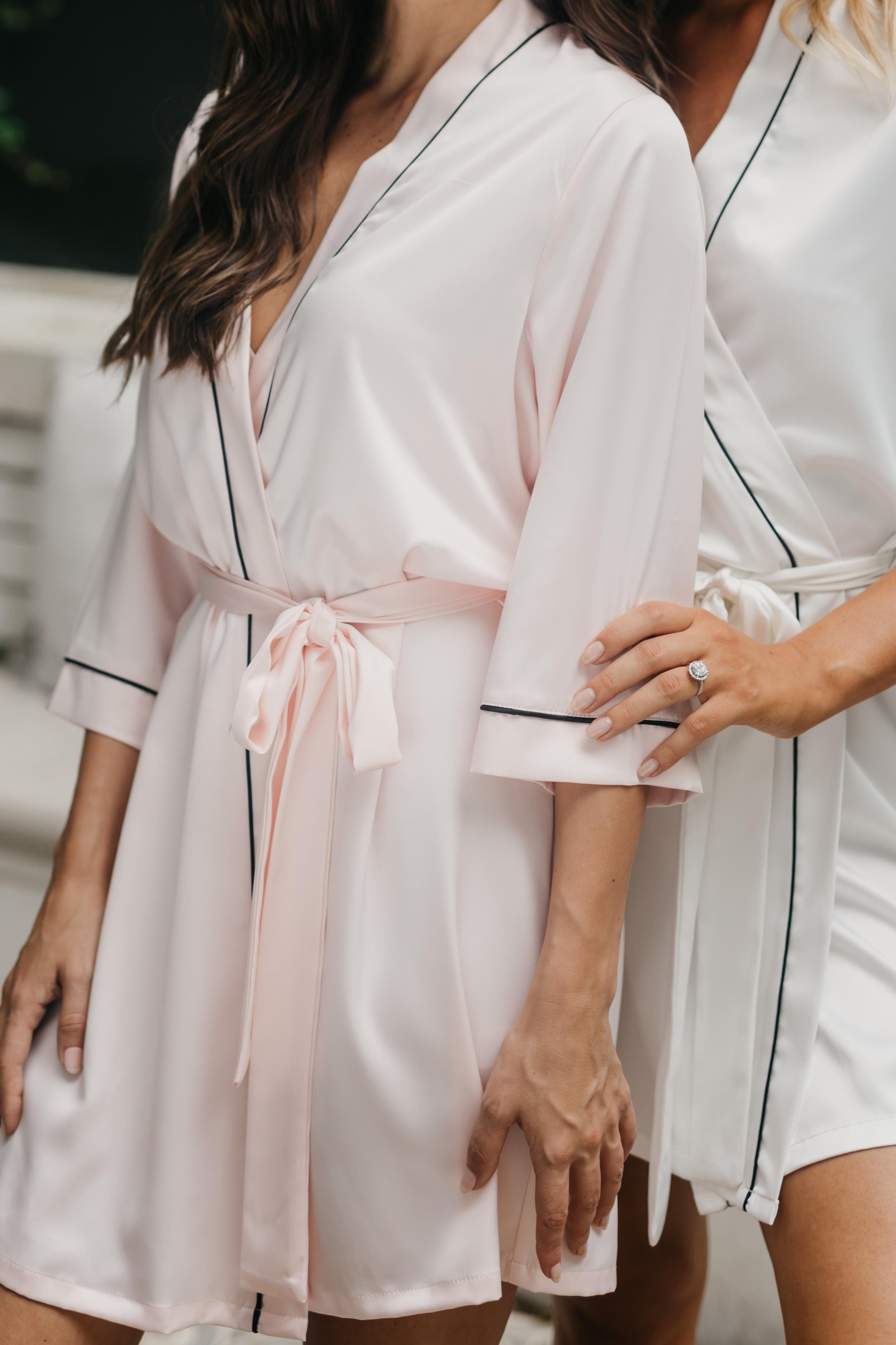 Elena Satin Robe - lerose AU
