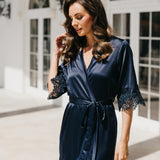 Chiara Lace Trim Robe