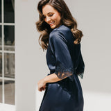 Chiara Lace Trim Robe