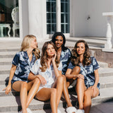 Mileva Bleu De Fleur Printed PJ Set