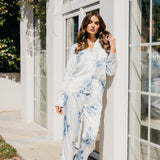 Katerina Bleu De Fleur Printed PJ Set