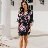 Ivana Bouquet De Fleur Printed Robe