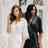 Chiara Lace Trim Robe