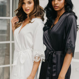 Chiara Lace Trim Robe