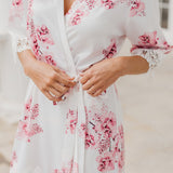 Ivana Bouquet De Fleur Printed Robe