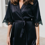 Chiara Lace Trim Robe