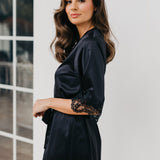 Chiara Lace Trim Robe