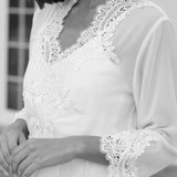 Maeve Lace Trim Robe - Includes Slip