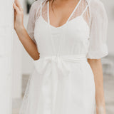 Mila Flocked Spot Lace Maxi Robe - Includes Slip