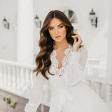 Vivian Lace Trim Maxi With Train - Includes Slip