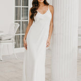 Francesca Satin Lace Applique Bridal Slip