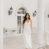 Francesca Satin Lace Applique Bridal Slip