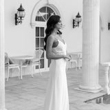 Francesca Satin Lace Applique Bridal Slip