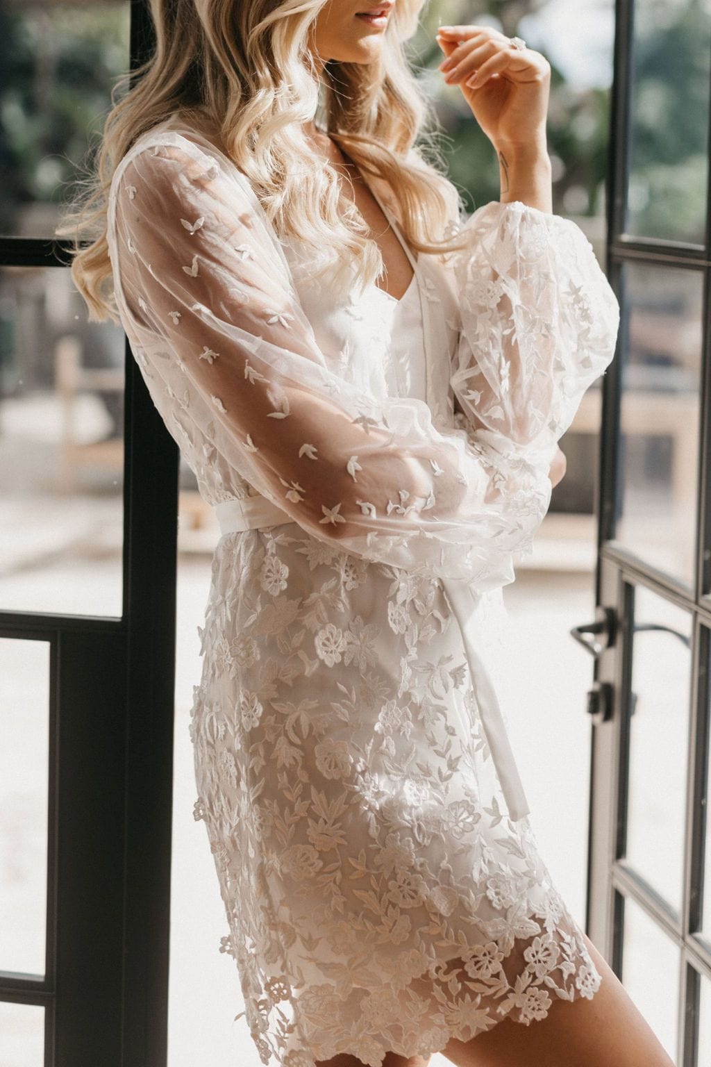 Maya Lace Robe - lerose AU