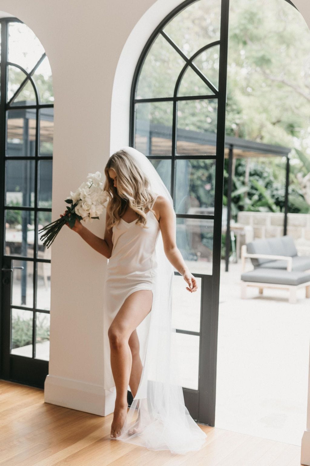 Valentine Satin Maxi Slip - lerose AU