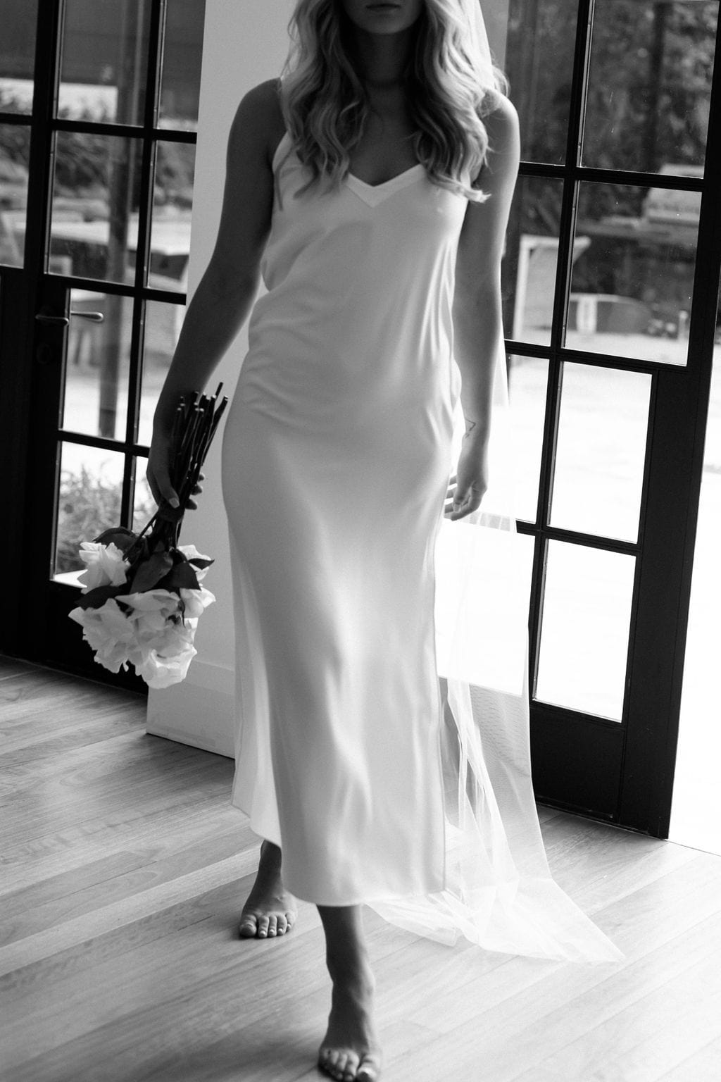 Valentine Satin Maxi Slip - lerose AU