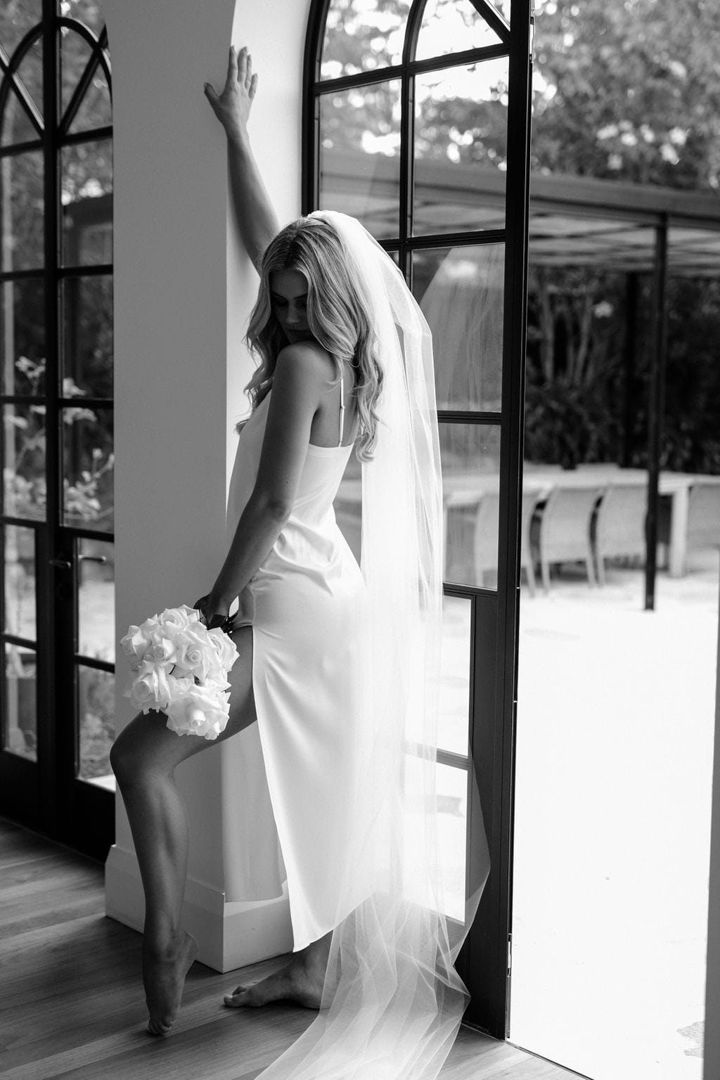 Valentine Satin Maxi Slip - lerose AU