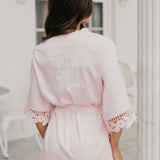 Lauren Lace Satin Robe