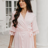 Lauren Lace Satin Robe