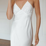 Celine Pearl Beaded Bridal Slip