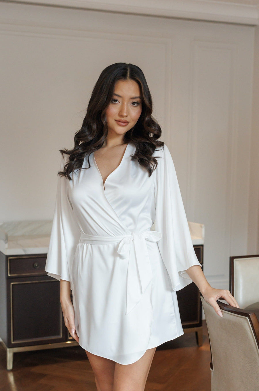 Aimee Pearl Beaded Bride Robe