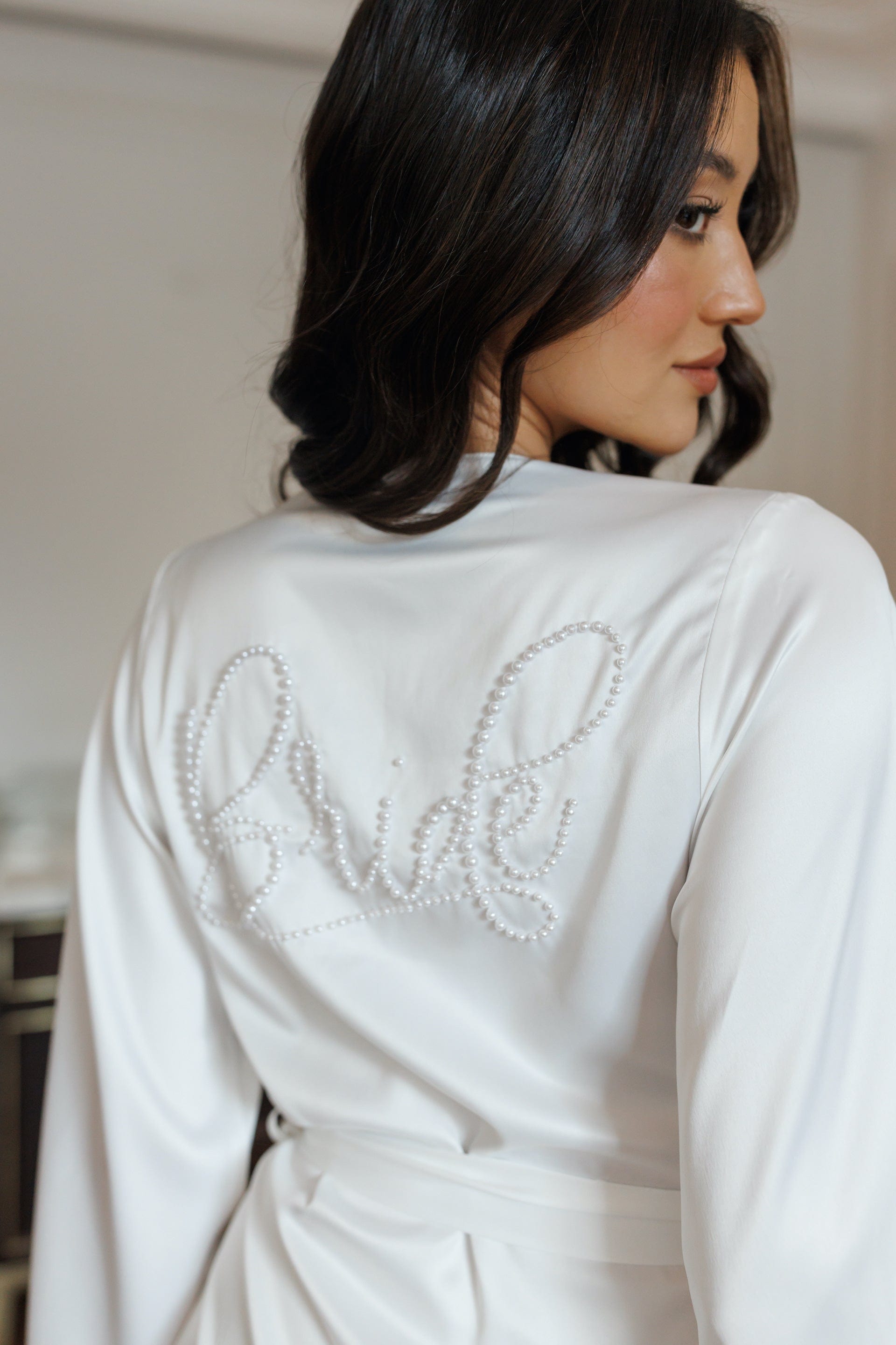 Aimee Pearl Beaded Bride Robe