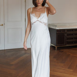 Renata Satin Lace Trim Bridal Slip