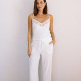 Colette Modal Cami and Pant Set in White