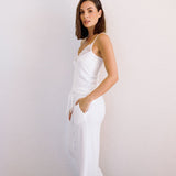 Colette Modal Cami and Pant Set in White