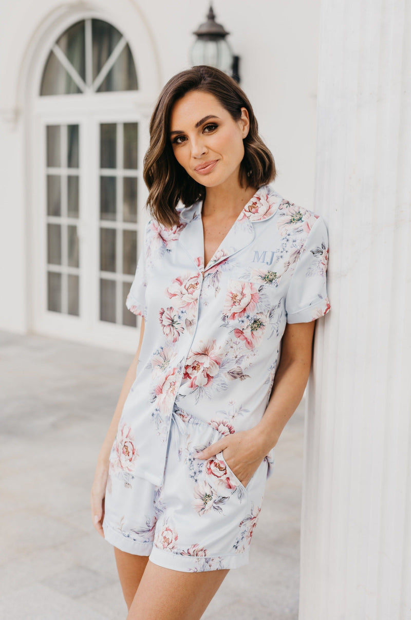 Adriana Veiled Rose PJ Set – Lerose USA