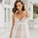 Fiona Forget Me Knot Lace Babydoll Bridal Slip